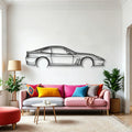 Ferrari 550 Maranello Classic Silhouette Metal Wall Art - Automotive Garage Decor