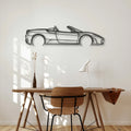 Ferrari F430 Spider Classic Silhouette Metal Wall Art - Automotive Garage Decor