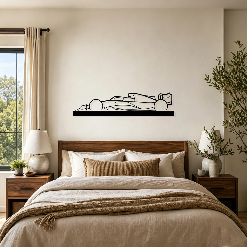 F1 2022-2023 Silhouette Metal Art Stand - Classic Car Garage Decor