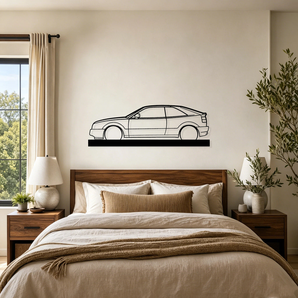 1990 Corrado Silhouette Metal Art Stand - Classic Car Garage Decor