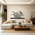 2023 Streetfighter v2 Silhouette Metal Art Stand - Classic Car Garage Decor