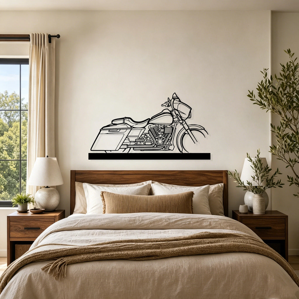 2014 Street Glide Silhouette Metal Art Stand - Classic Car Garage Decor