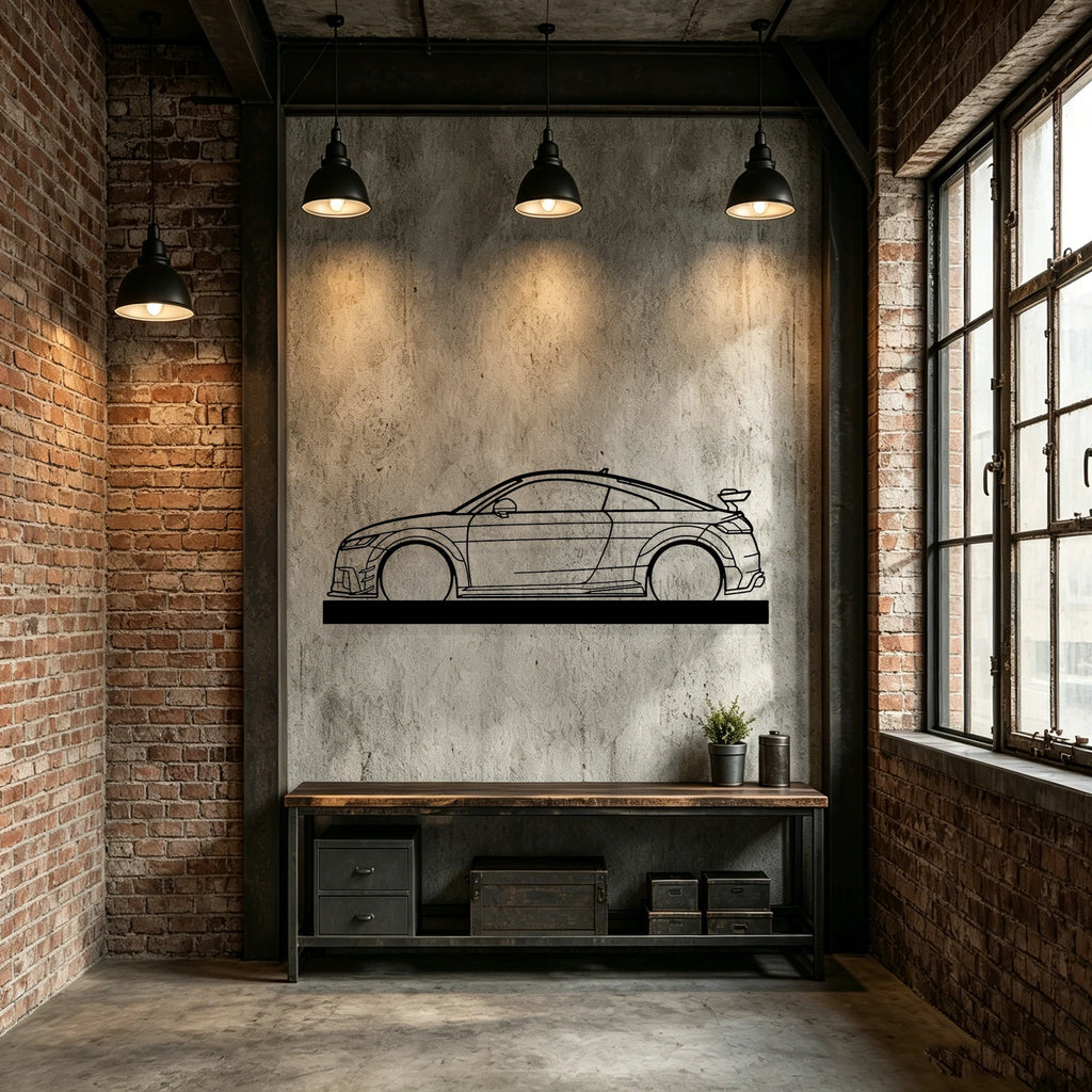 2017 TT RS 8S Silhouette Metal Art Stand - Classic Car Garage Decor