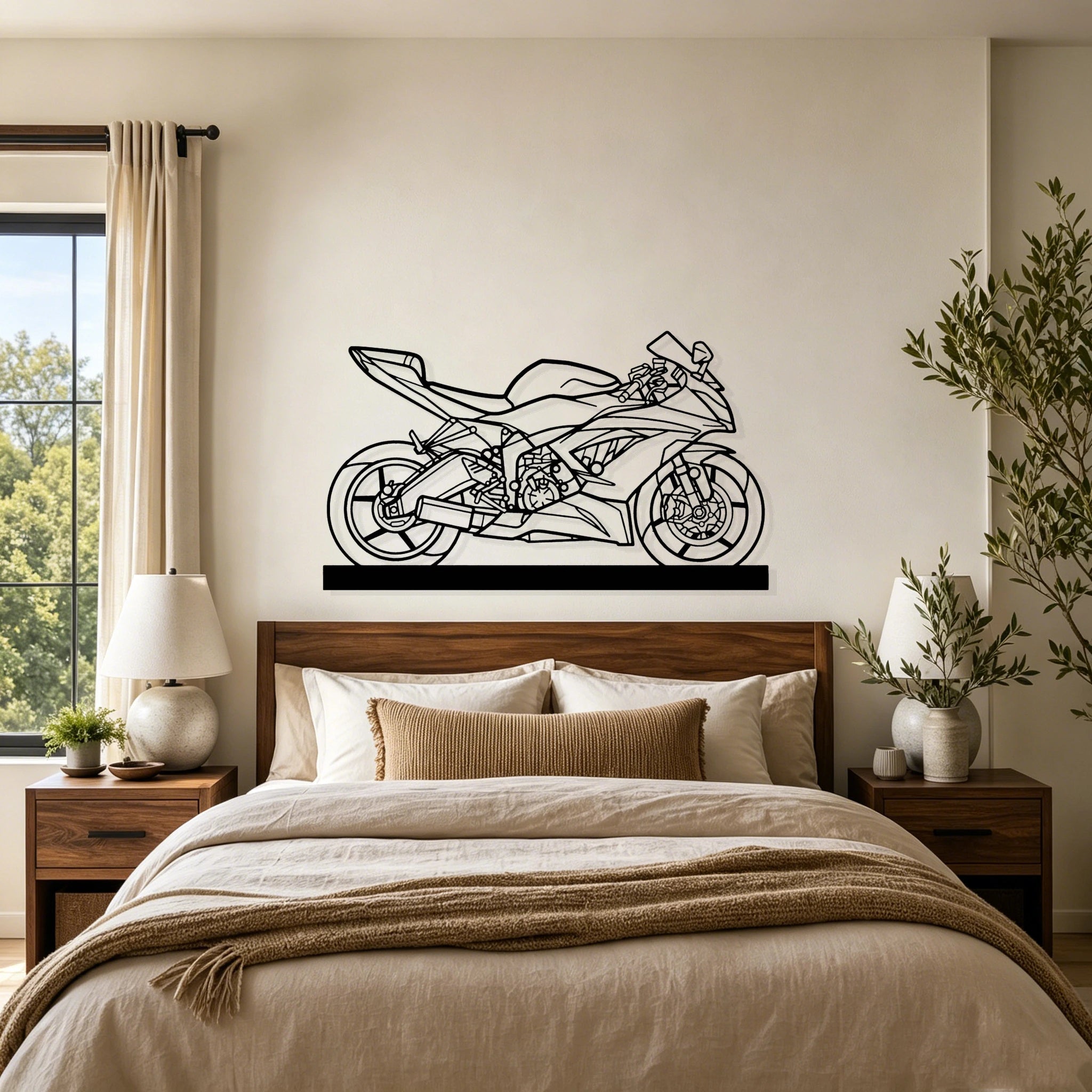 2016 Ninja XR6 (636) Silhouette Metal Art Stand - Classic Car Garage Decor