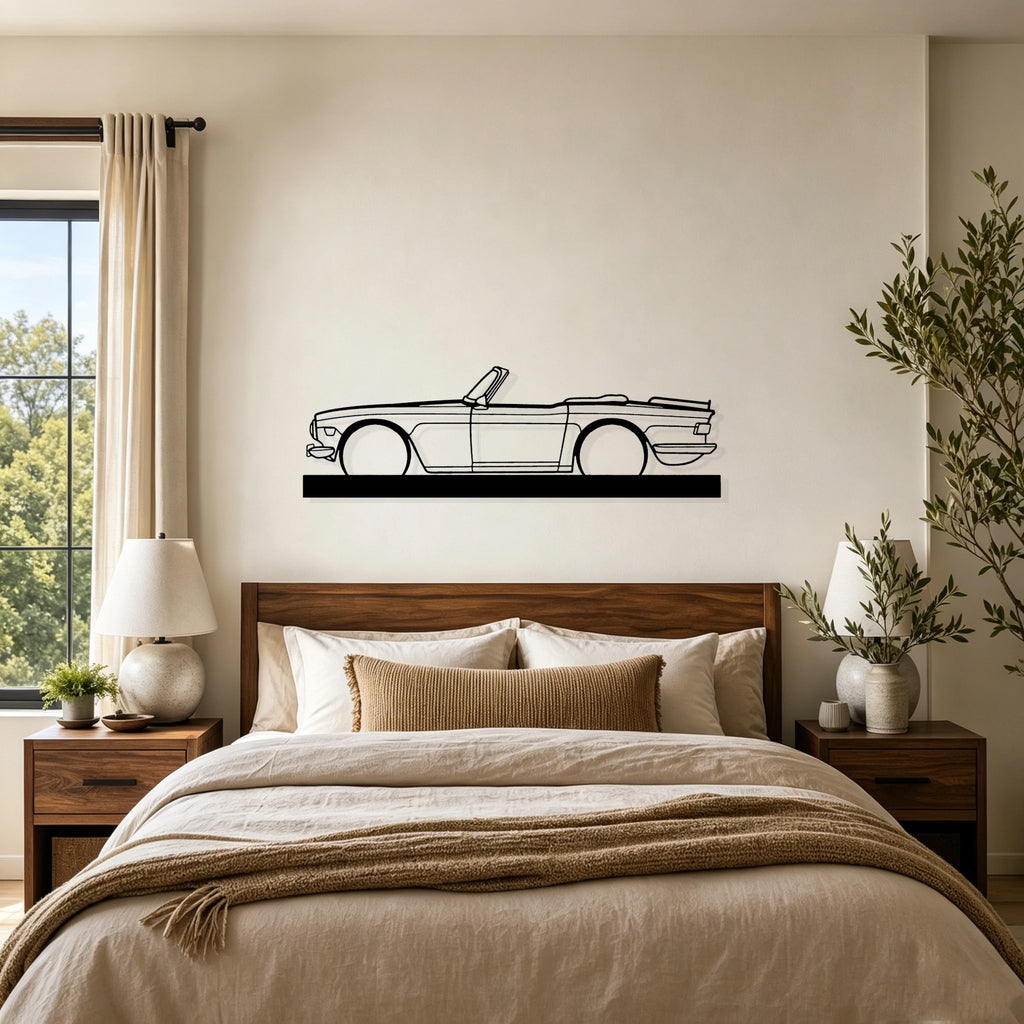 1974 TR6 Silhouette Metal Art Stand - Classic Car Garage Decor
