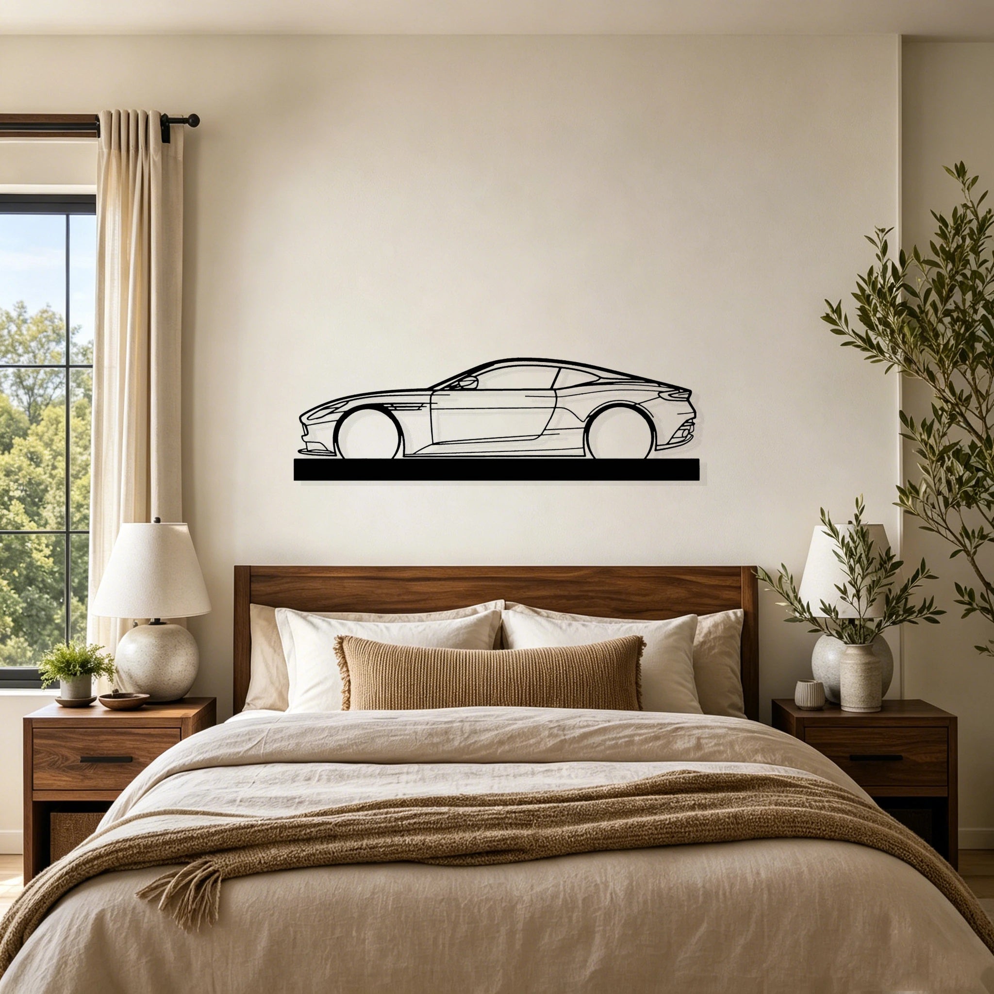 2018 DB11 Silhouette Metal Art Stand - Classic Car Garage Decor