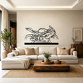 GSX-R 1000 Silhouette Metal Art Stand - Classic Car Garage Decor