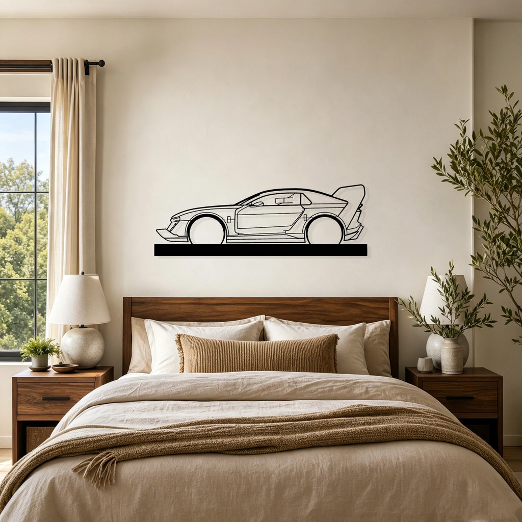 S1 TRON Silhouette Metal Art Stand - Classic Car Garage Decor