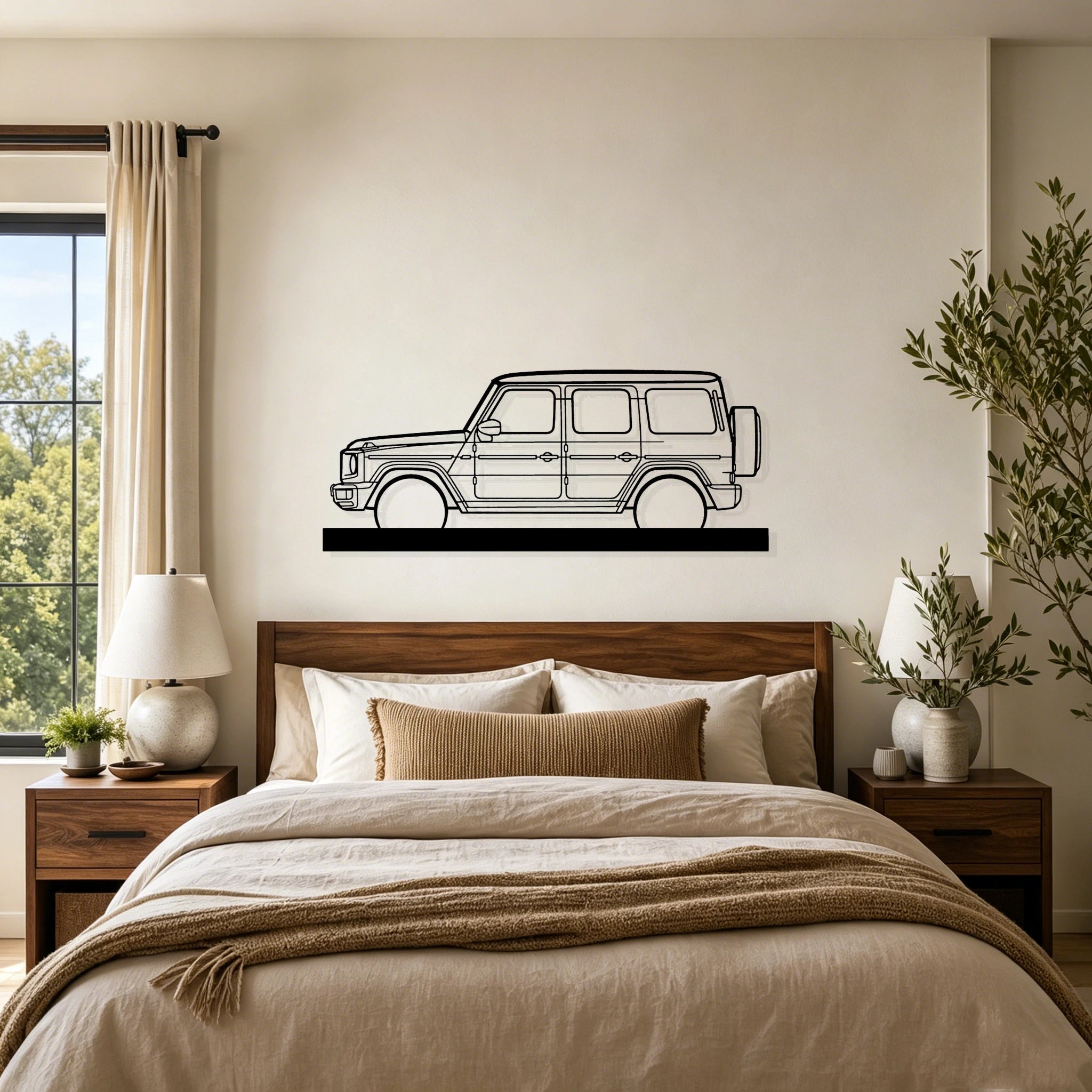 2021 G63 AMG Silhouette Metal Art Stand - Classic Car Garage Decor