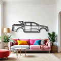 Ford F150 Classic Silhouette Metal Wall Art - Automotive Garage Decor