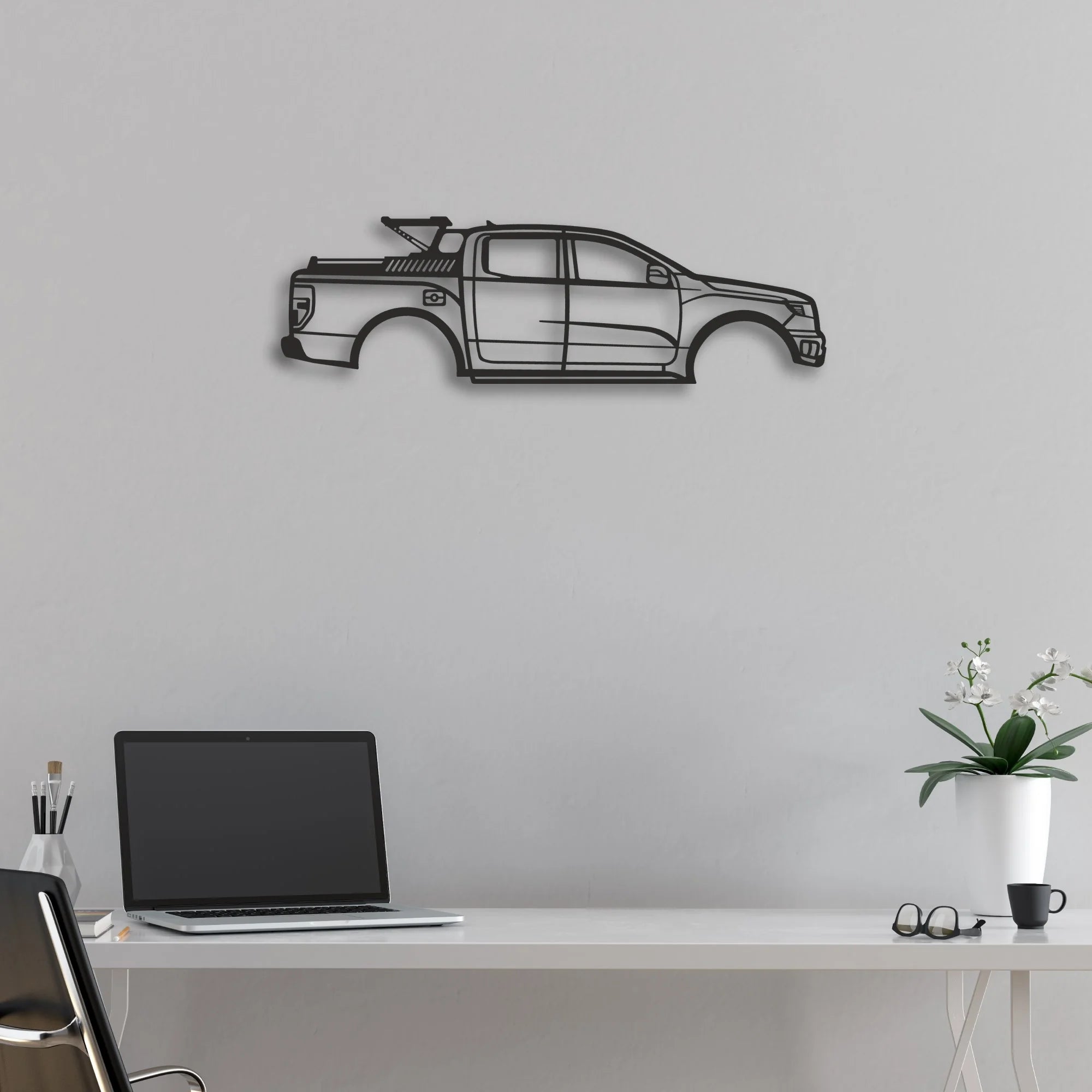 ford-f150 Classic Silhouette Metal Wall Art - Automotive Garage Decor