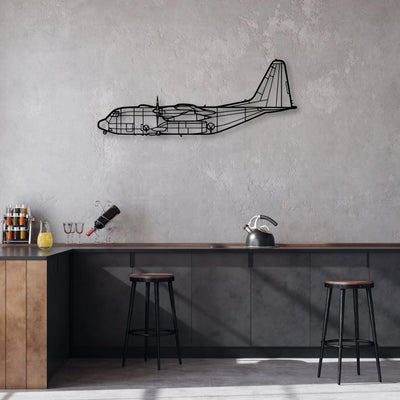 G550 Classic Aircraft Silhouette Metal Wall Art - Aviation Hangar Decor