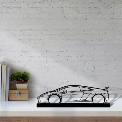 gallardo-superleggera-2007 Silhouette Metal Art Stand - Aero Silhouette