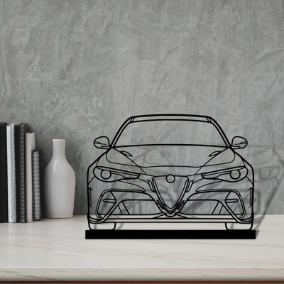 giulia-gtam-2020 Silhouette Metal Art Stand - Aero Silhouette