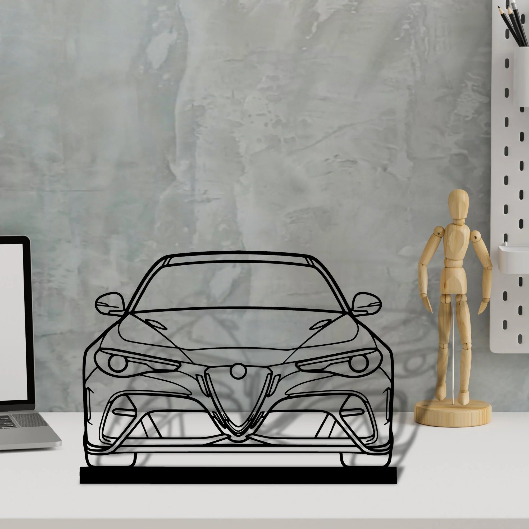 giulia-gtam-2020 Silhouette Metal Art Stand - Aero Silhouette