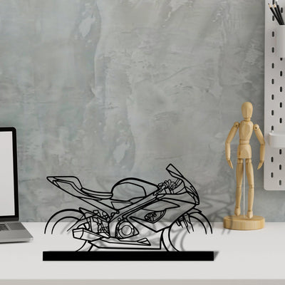 gsx-r-1000 Silhouette Metal Art Stand - Aero Silhouette