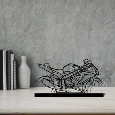 gsx-r-2 Silhouette Metal Art Stand - Aero Silhouette