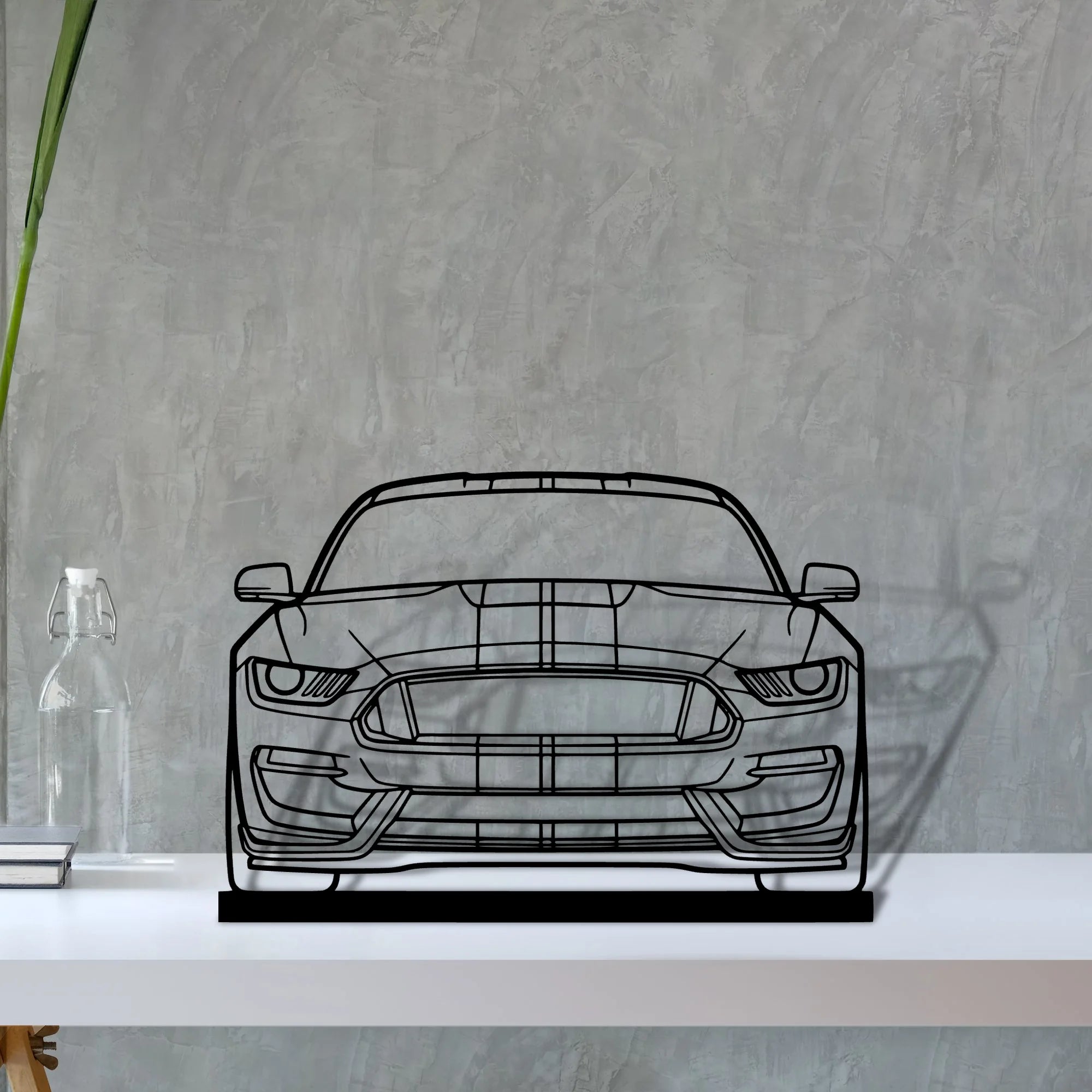 gt350 Silhouette Metal Art Stand - Aero Silhouette
