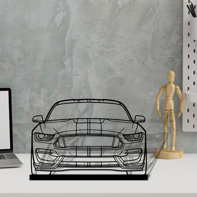 gt350 Silhouette Metal Art Stand - Aero Silhouette
