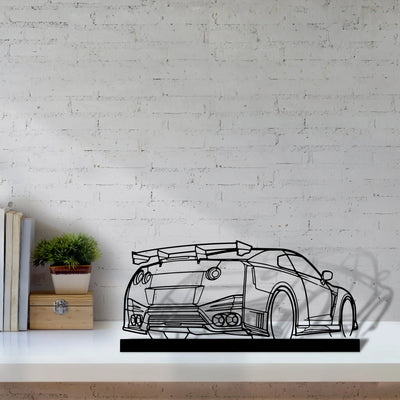 gtr-nismo Silhouette Metal Art Stand - Aero Silhouette
