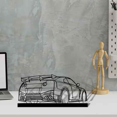 gtr-nismo Silhouette Metal Art Stand - Aero Silhouette