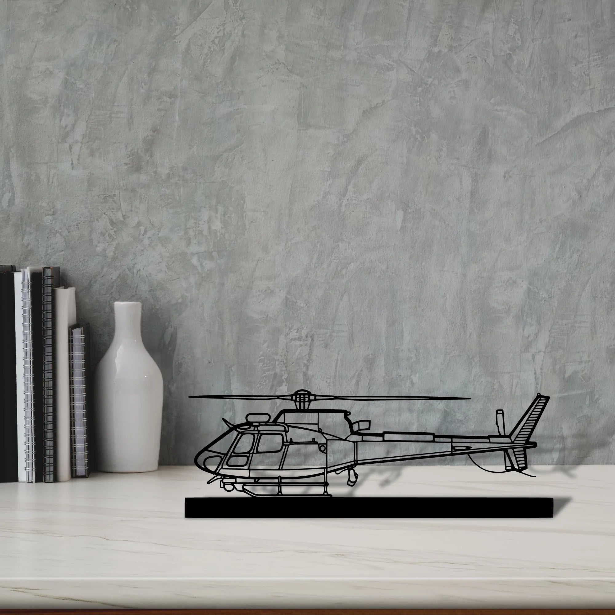 h125e Silhouette Metal Art Stand - Aero Silhouette
