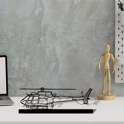 h125e Silhouette Metal Art Stand - Aero Silhouette