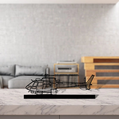 h125e Silhouette Metal Art Stand - Aero Silhouette