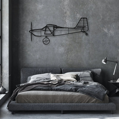 H145 2 Classic Aircraft Silhouette Metal Wall Art - Aviation Hangar Decor