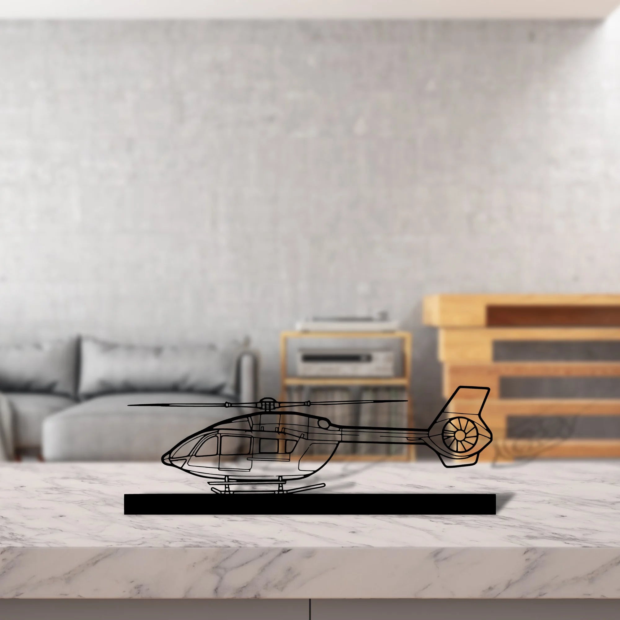 h145 Silhouette Metal Art Stand - Aero Silhouette