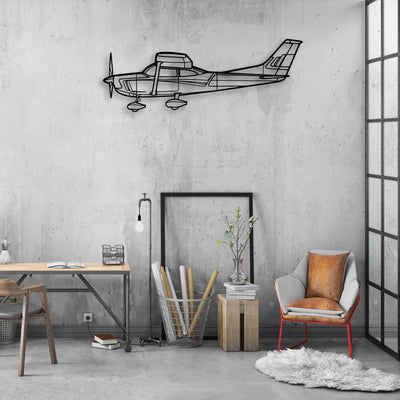 HH60 H Sea Hawk Classic Aircraft Silhouette Metal Wall Art - Aviation Hangar Decor