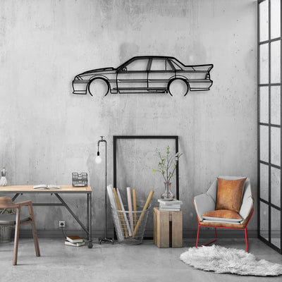 hsv vl ss 1988 Classic Silhouette Metal Wall Art - Automotive Garage Decor