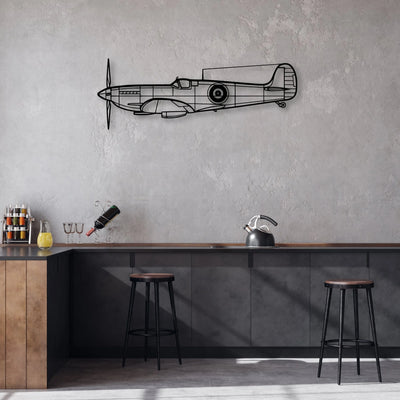 HU-16B Albatross Classic Aircraft Silhouette Metal Wall Art - Aviation Hangar Decor