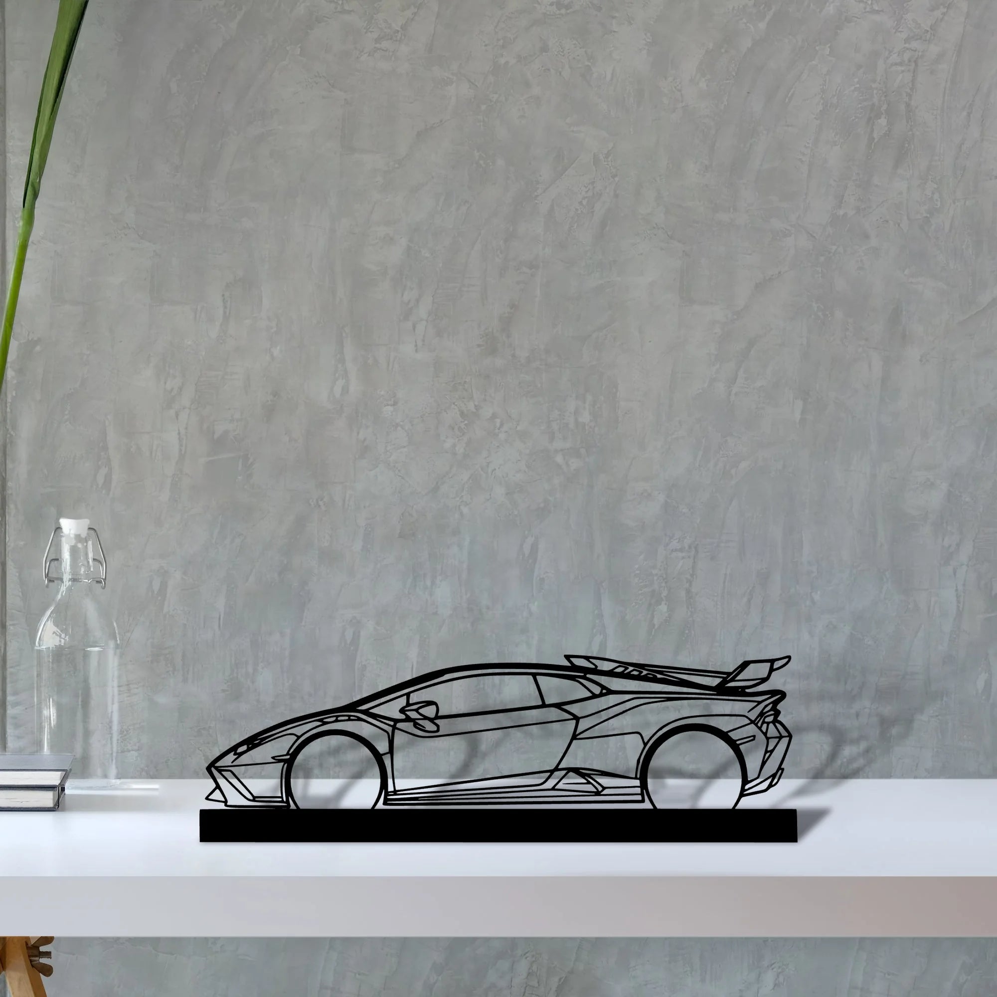 huracan-sto Silhouette Metal Art Stand - Aero Silhouette