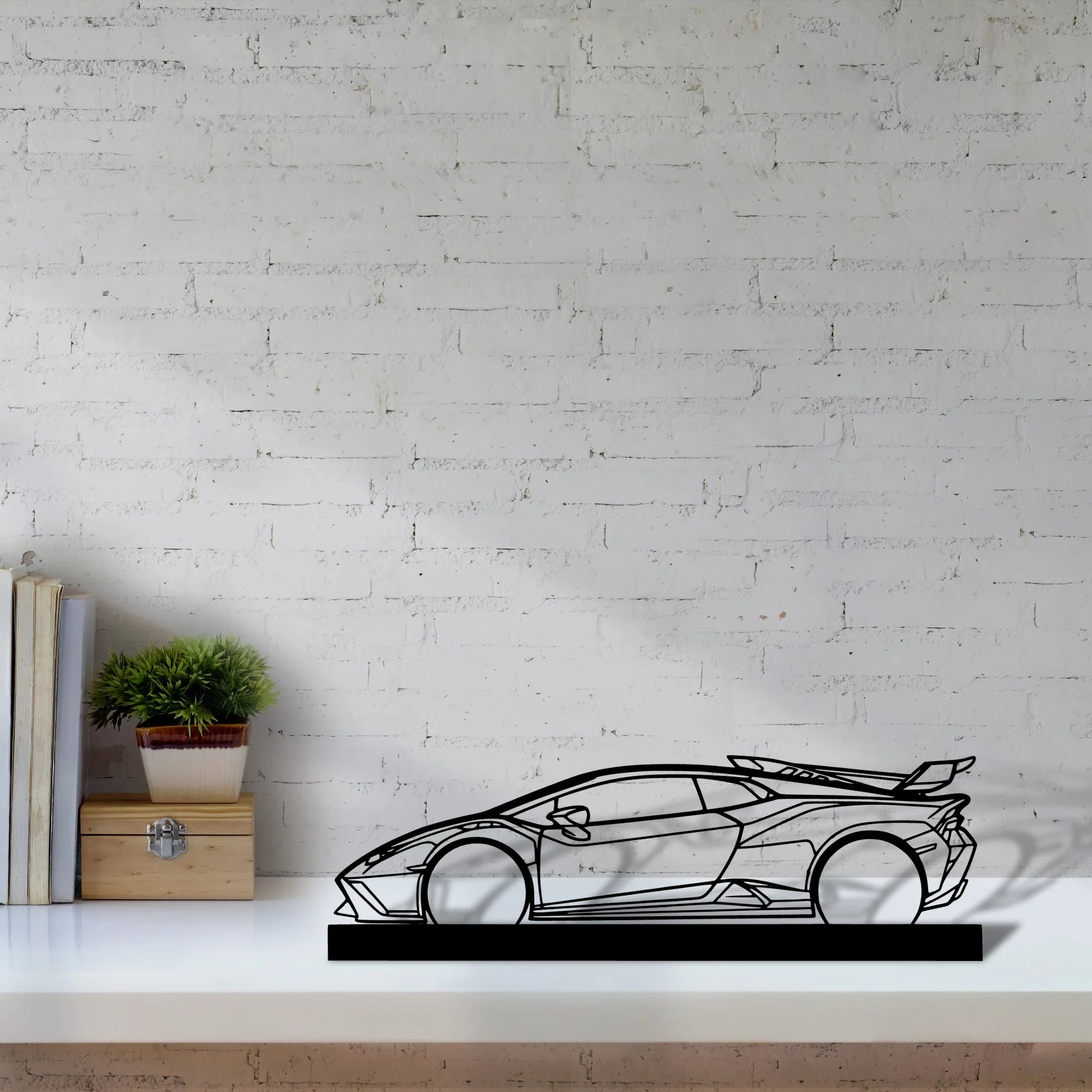 huracan-sto Silhouette Metal Art Stand - Aero Silhouette
