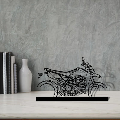 hyper-motard-950-rve Silhouette Metal Art Stand - Aero Silhouette