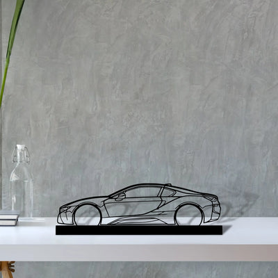 i8 Silhouette Metal Art Stand - Aero Silhouette