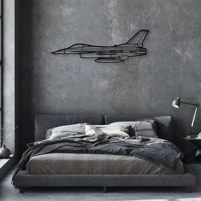 JN-4A Classic Aircraft Silhouette Metal Wall Art - Aviation Hangar Decor