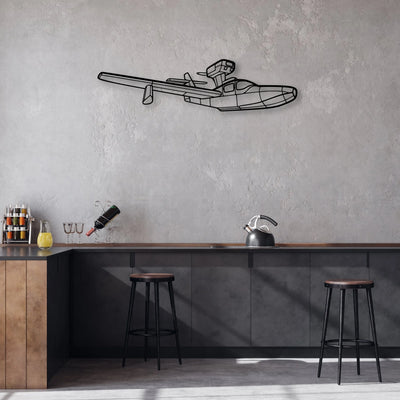 Jumper Diy Classic Aircraft Silhouette Metal Wall Art - Aviation Hangar Decor