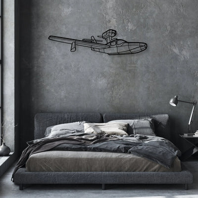 Jumper Diy Classic Aircraft Silhouette Metal Wall Art - Aviation Hangar Decor