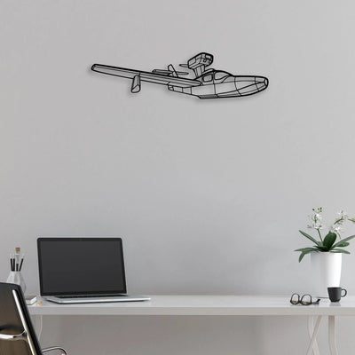Jumper Diy Classic Aircraft Silhouette Metal Wall Art - Aviation Hangar Decor