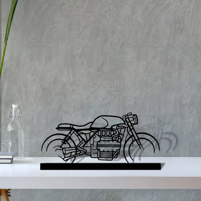 k1100-cafe-racer Silhouette Metal Art Stand - Aero Silhouette