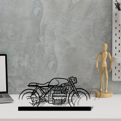 k1100-cafe-racer Silhouette Metal Art Stand - Aero Silhouette