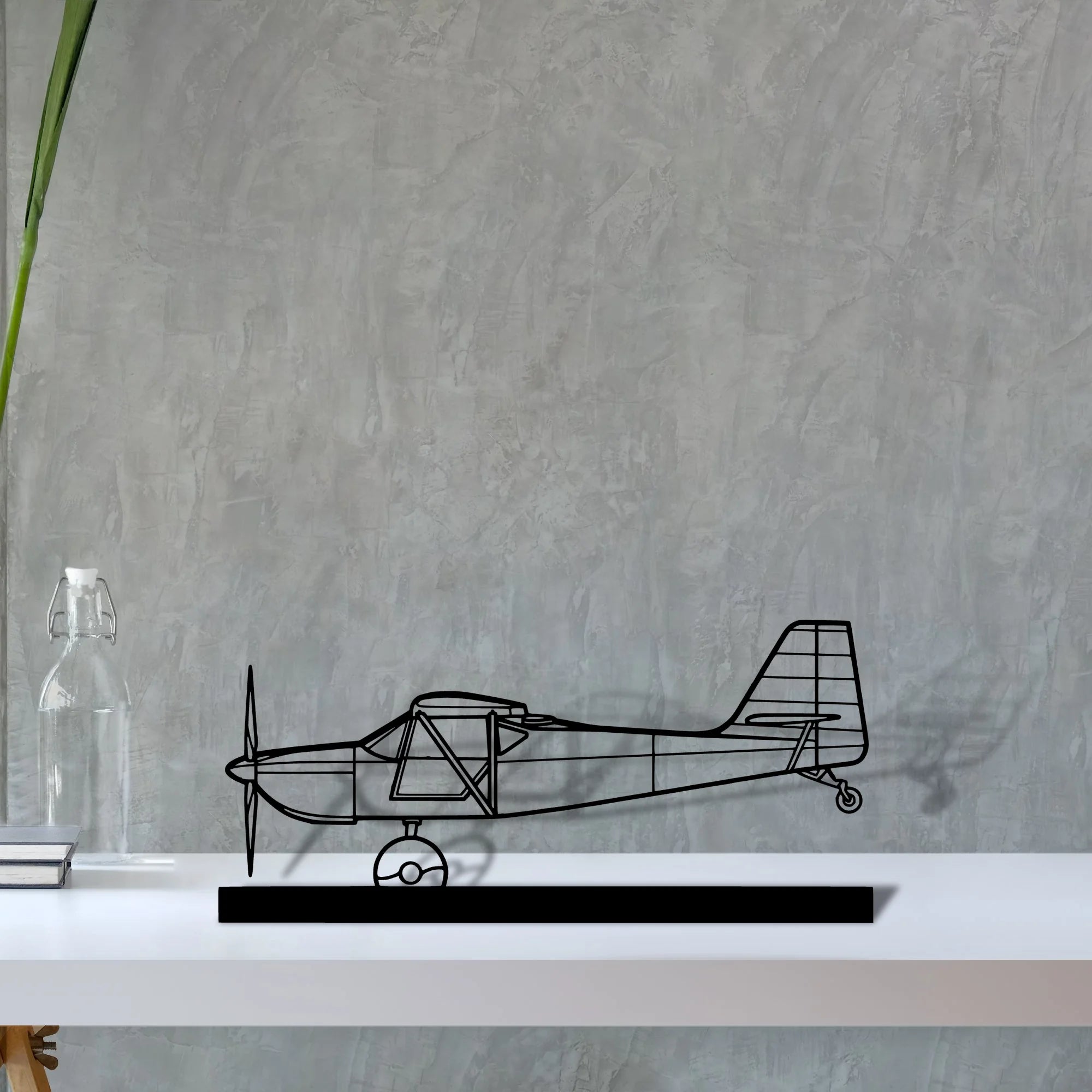 kitfox-5-2 Silhouette Metal Art Stand - Aero Silhouette
