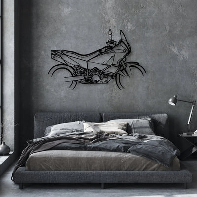 KTM 990 Classic Motorcycle Silhouette Metal Wall Art - Moto Garage Decor