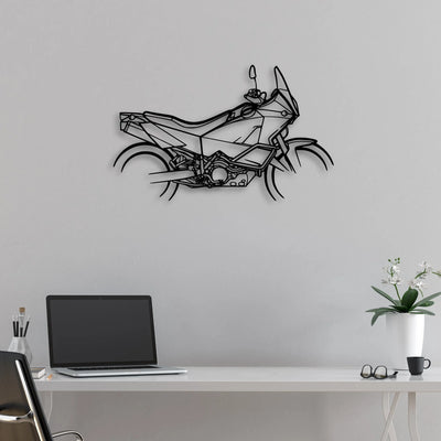 KTM 990 Classic Motorcycle Silhouette Metal Wall Art - Moto Garage Decor