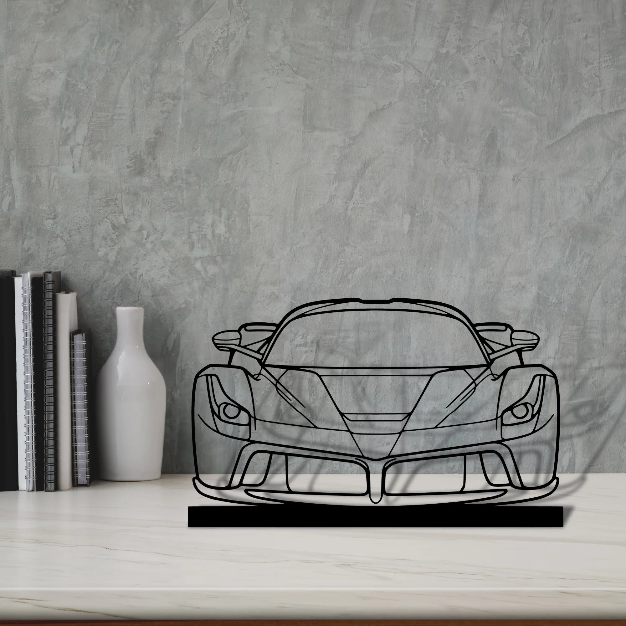 laferrari Silhouette Metal Art Stand - Aero Silhouette