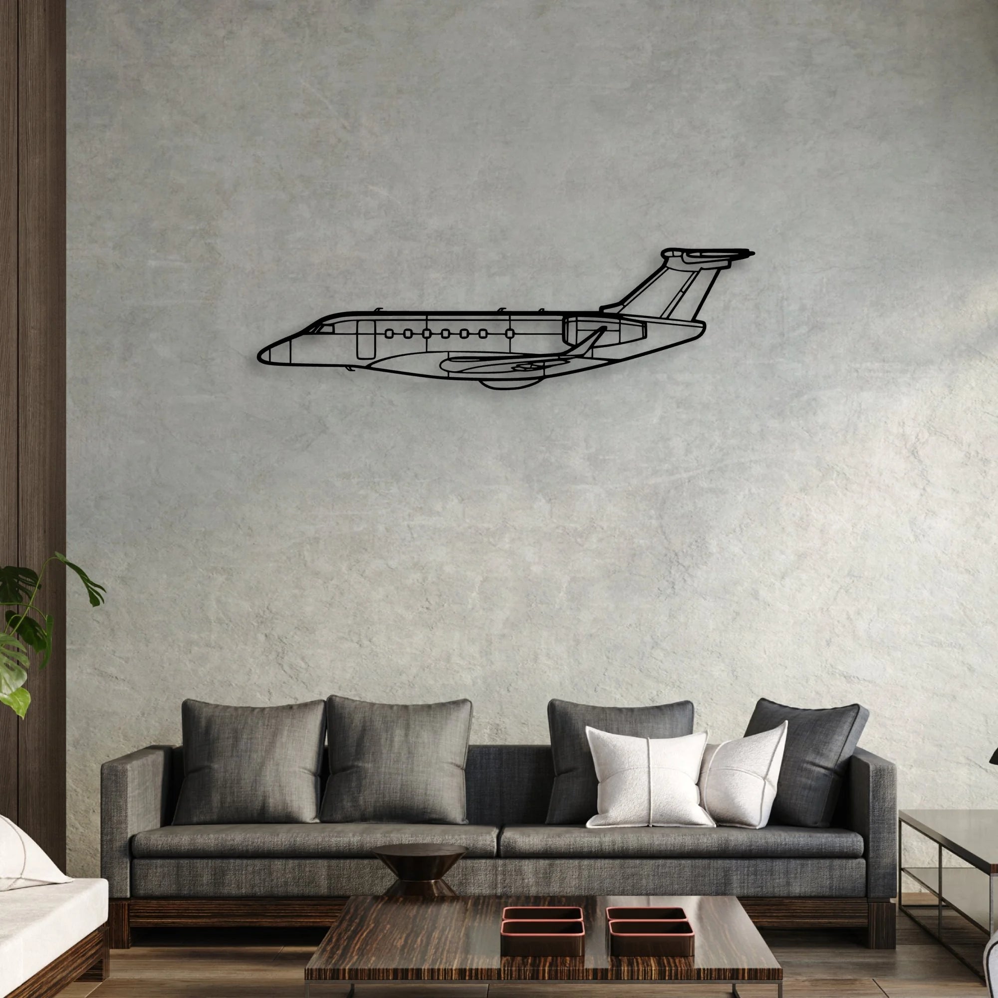 Lancair IV P Classic Aircraft Silhouette Metal Wall Art - Aviation Hangar Decor