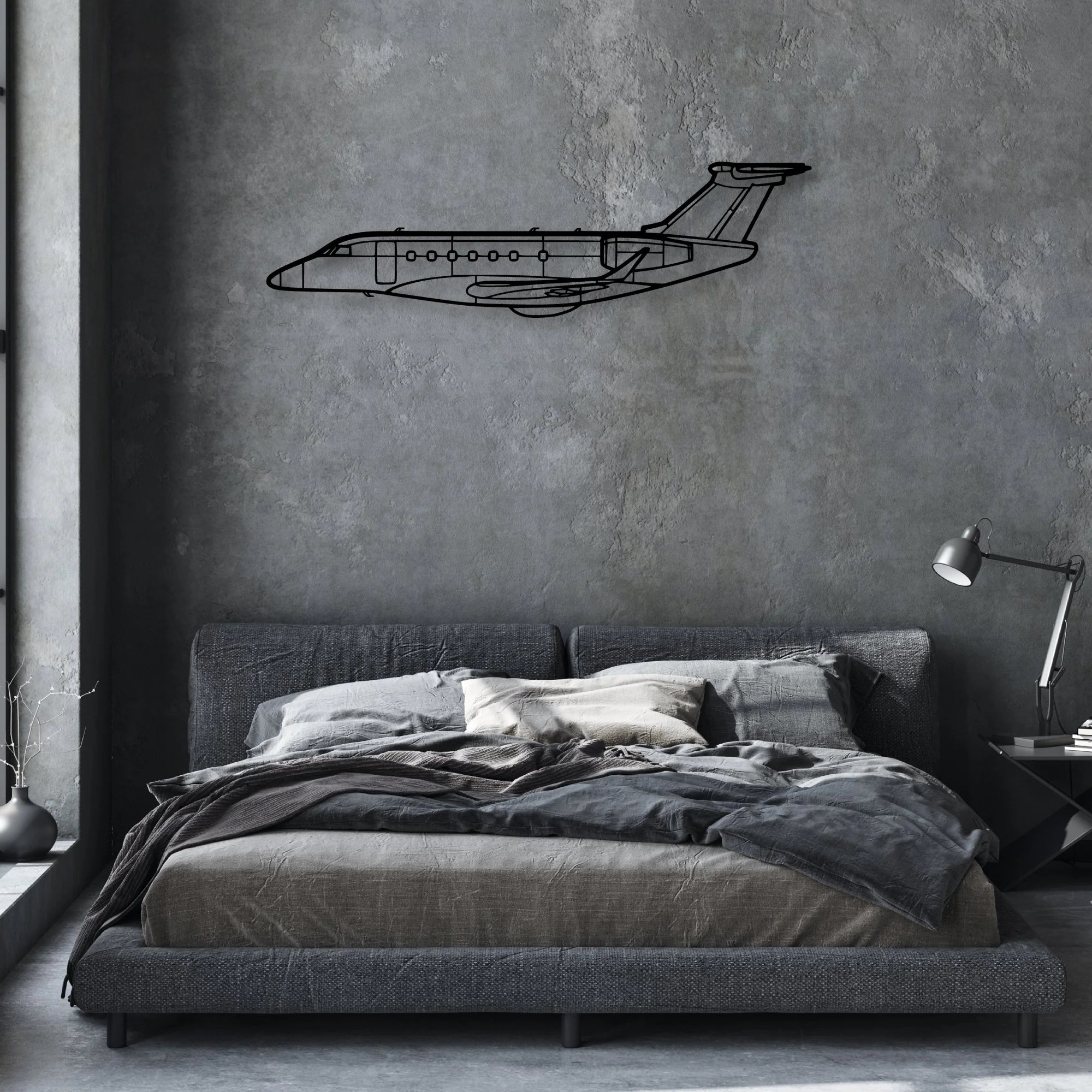 Lancair IV P Classic Aircraft Silhouette Metal Wall Art - Aviation Hangar Decor