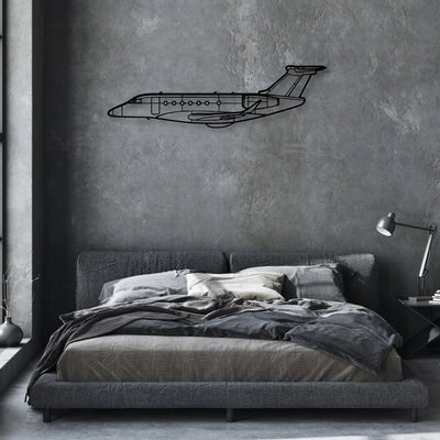 Lancair IV P Classic Aircraft Silhouette Metal Wall Art - Aviation Hangar Decor